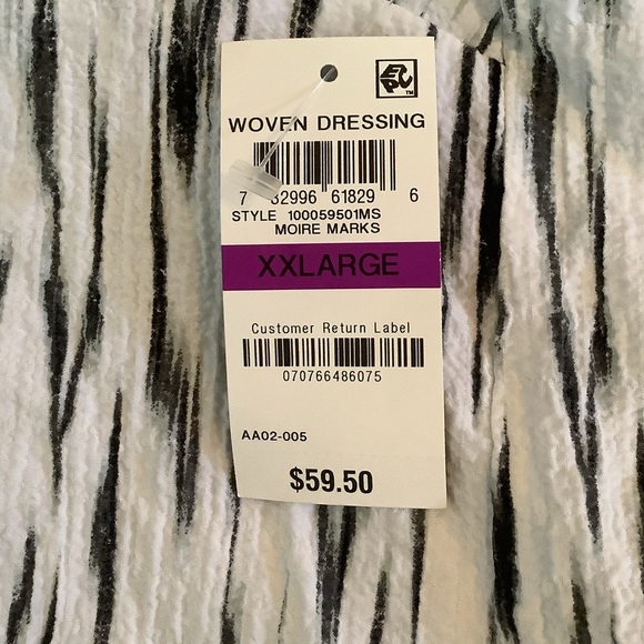 JM COLLECTION ONE FRONT BUTTON WOVEN DECORATIVE BLOUSE SIZE XXL - Picture 4 of 5